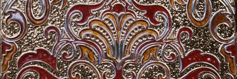 Декор настенный Absolut keramika Damasco Decor Granate 30x10