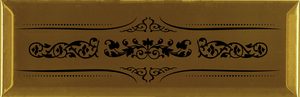 Плитка для ванной Absolut keramika  Decor Versalles Gold Negro 10x30 фото