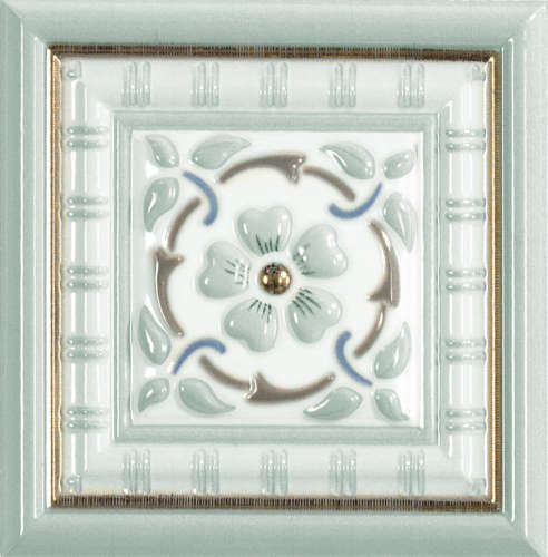 Декор для ванной настенный Almera Ceramica Orleans TACO TARRAGONE GOLD AQUA MARINE 15x15