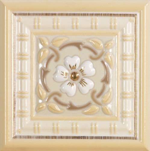 Декор для ванной настенный Almera Ceramica Orleans TACO TARRAGONE GOLD VAINILLA 15x15