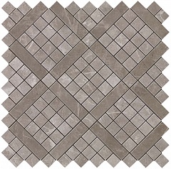 Плитка для ванной Atlas Concorde   Marvel Grey Fleury Diagonal Mosaic фото