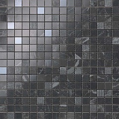 Плитка для ванной Atlas Concorde   Marvel Noir St.Laurent Mosaic фото
