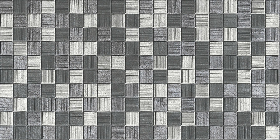 Плитка настенная Axima Мегаполис темно-серая мозаика 50x25