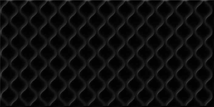Плитка настенная Cersanit Deco облицовочная рельеф черный (DEL232D) 29,8x59,8 59x29