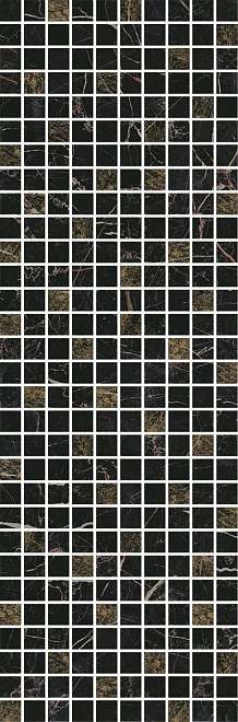 Плитка для ванной Kerama Marazzi  Астория Декор черный мозаичный MM12111 25х75 фото