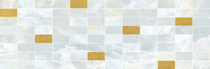 Коллекция Laparet  Eden Декор мозаичный светло-голубой золото MM60156 20х60 фото
