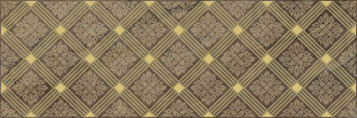 Плитка Laparet  Royal Декор коричневый 20х60 фото