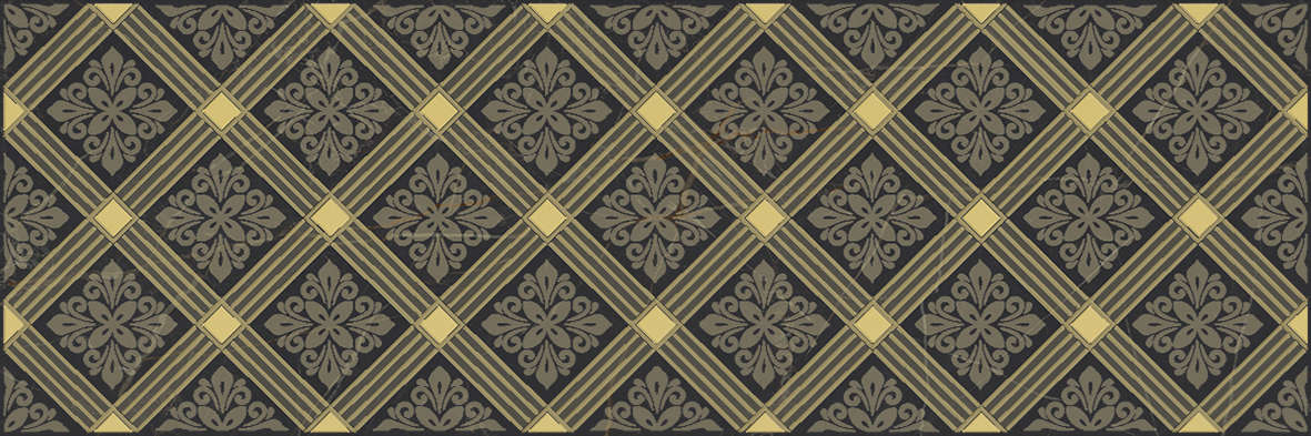 Плитка Laparet  Royal Декор чёрный 20х60 фото