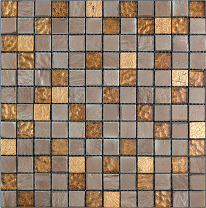 Мозаика Natural Mosaic  BDA-2396 (BDA-96) Стекло+Мрамор+Агломерат 298х298 (чип 23х23) 8 мм Inka фото