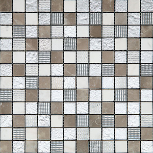 Мозаика Natural Mosaic  CPR-2301 (DSA-2301) Мрамор+Агломерат 298х298 (чип 23х23) 8 мм, PHARAOH фото