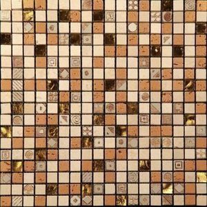 Мозаика Natural Mosaic  СPR-1501 (CPR-1) Мрамор+Агломерат 298х298 (чип 15х15) 8 мм, PHARAOH фото