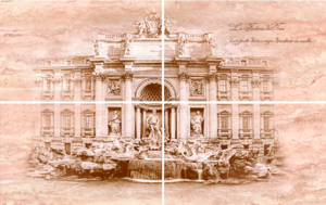 Коллекция Terracotta  Travertin Fontana di Trevi 4 элемента фото