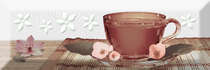 Плитка для ванной Absolut keramika  Tea 02 A Fosker Decor Декор 10x30 фото