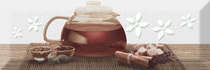 Плитка для ванной Absolut keramika  Tea 02 B Fosker Decor Декор 10x30 фото
