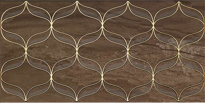 фото Плитка для ванной Vitra Ethereal Gold Декор коричневый K082266 30х60